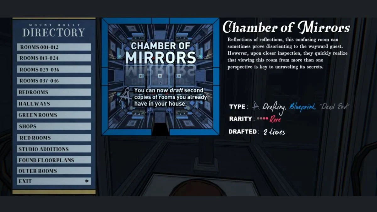 How to Use the Chamber of Mirrors in Blue Prince?