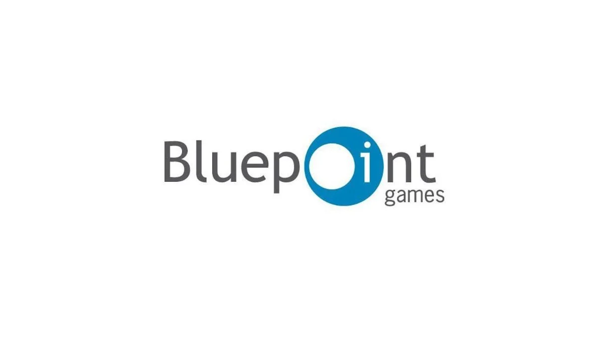 Bluepoint Games official logo featuring blue and grey typography with a circular blue icon.