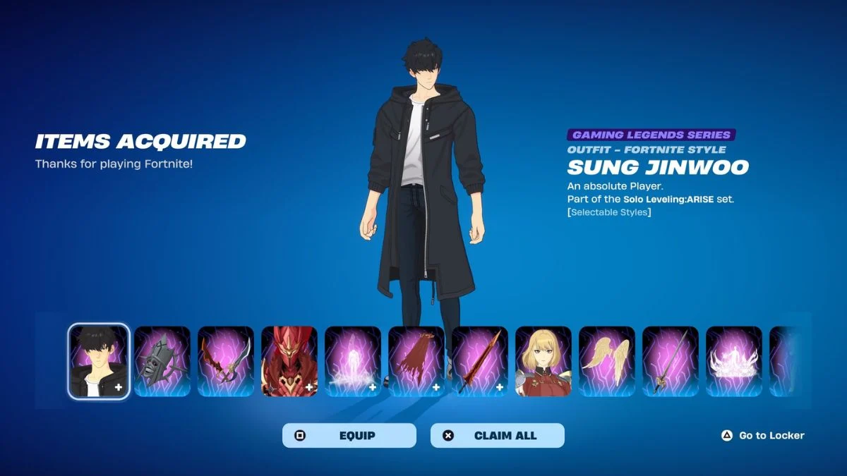 Fortnite x Solo Leveling Is Now Live: Sung Jinwoo Skin, Bundle Contents, and How to Get It