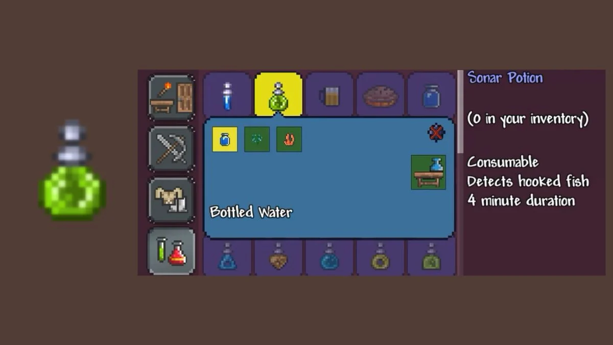 How to Craft Sonar Potion in Terraria and Fish With Precision?