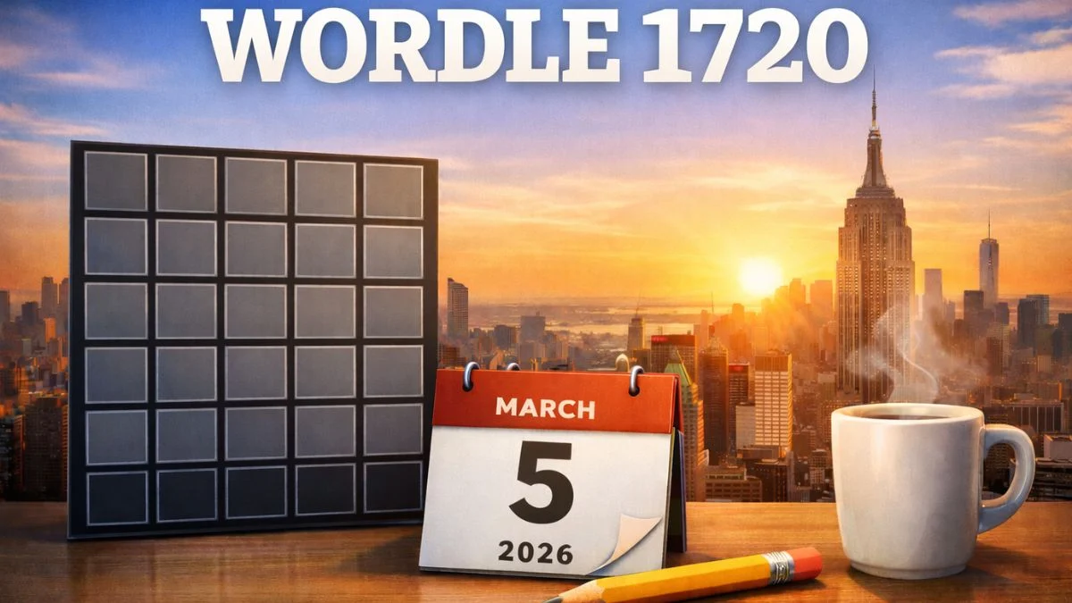 Wordle 1720 Hints And Answer: March 5, 2026