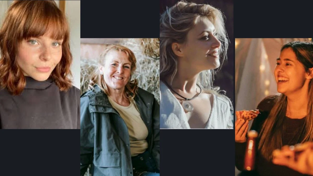 A grid of various character photos from Moonvale and Duskwood related to the Sophia Holland investigation.