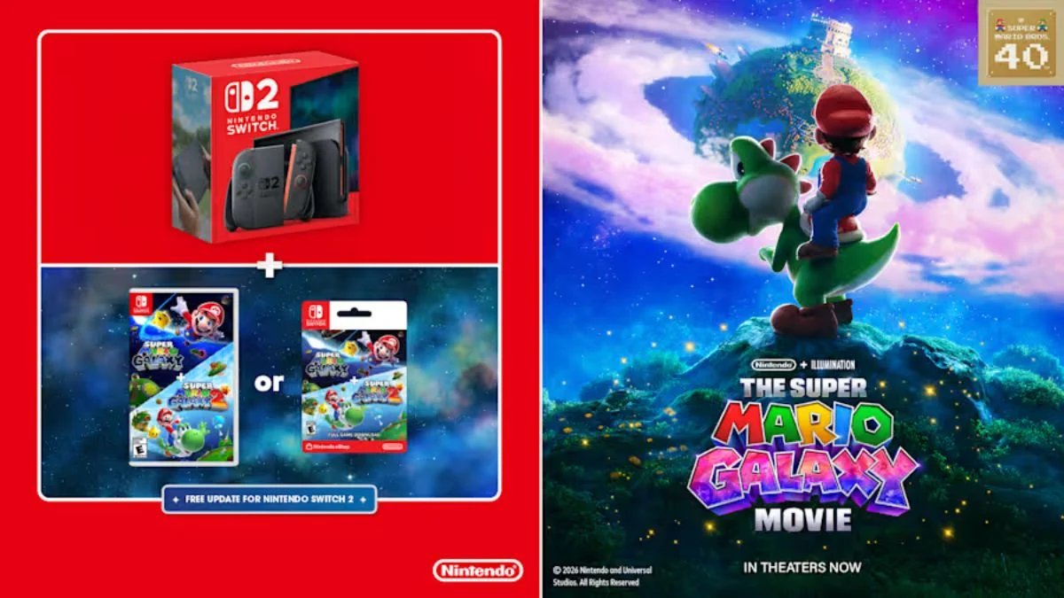 Nintendo Switch 2 + Super Mario Galaxy 1 & 2 Gets $20 Off in Limited-Time Deal