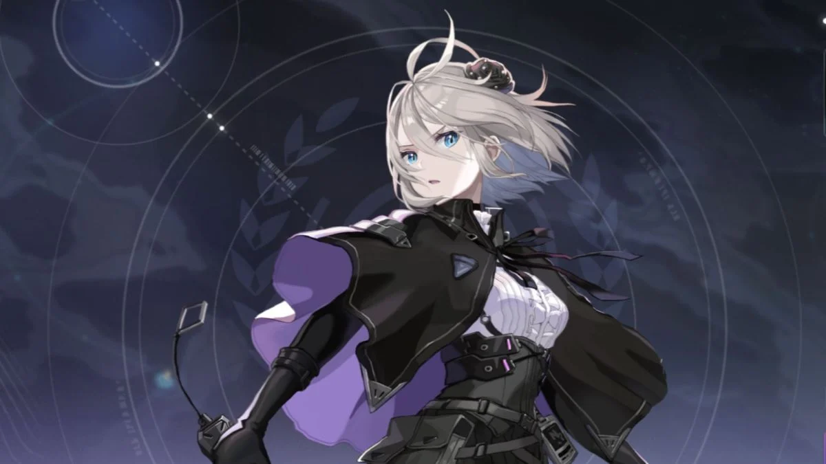 High-quality anime-style character art of a white-haired female Proto captain from Chaos Zero Nightmare.