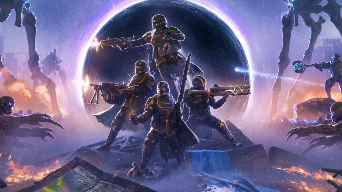 Helldivers 2 server status alert for April 1, 2026, showing a connection error screen and outage details.