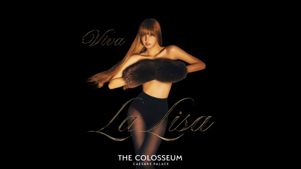 Promotional poster for BLACKPINK Lisa's "Viva La Lisa" Las Vegas residency at The Colosseum at Caesars Palace, November 2026.