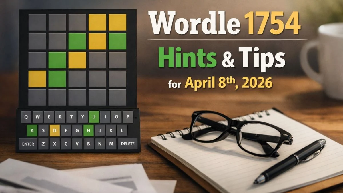 Wordle 1754 Answer and Hints – April 8 2026