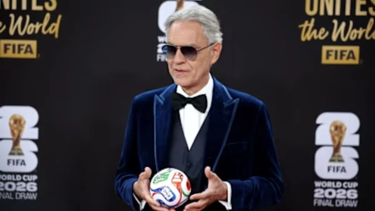 Andrea Bocelli Named Italy’s Official Representative for FIFA World Cup 2026