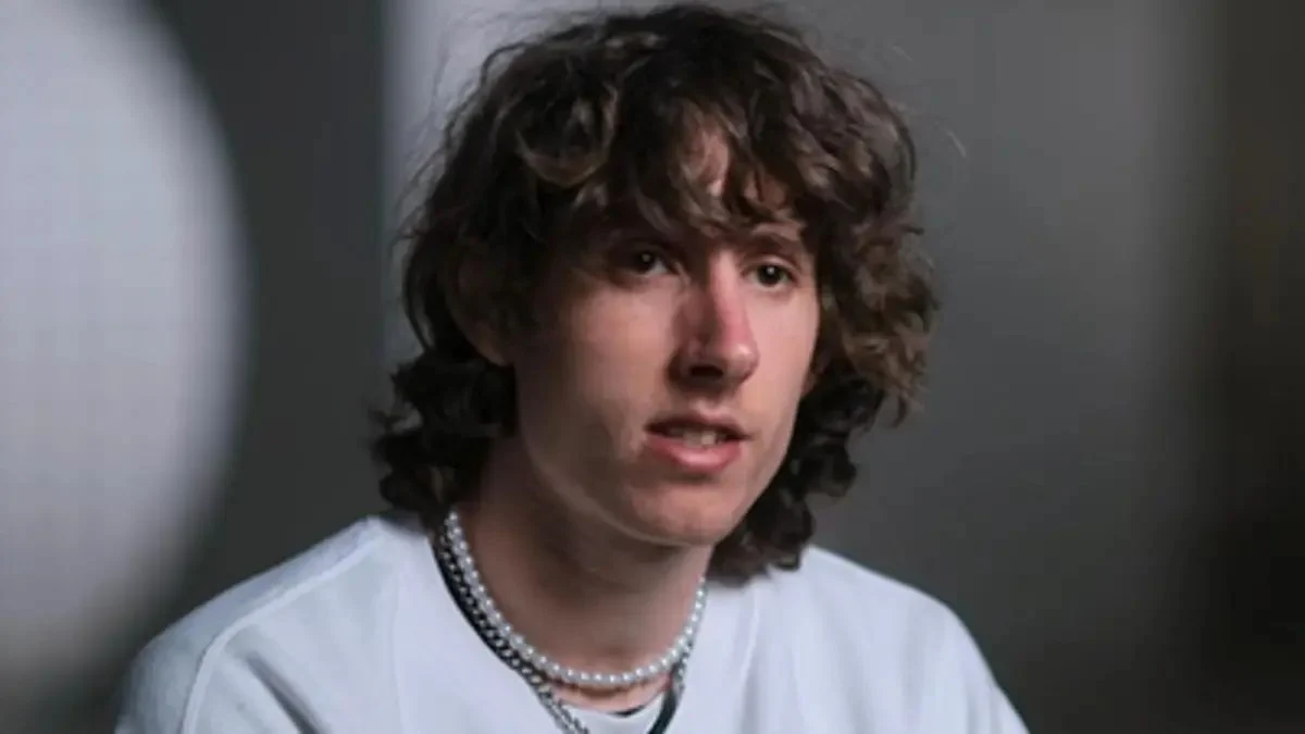YouTuber Reckless Ben, also known as Benjamin Schneider, looking forward during an interview.