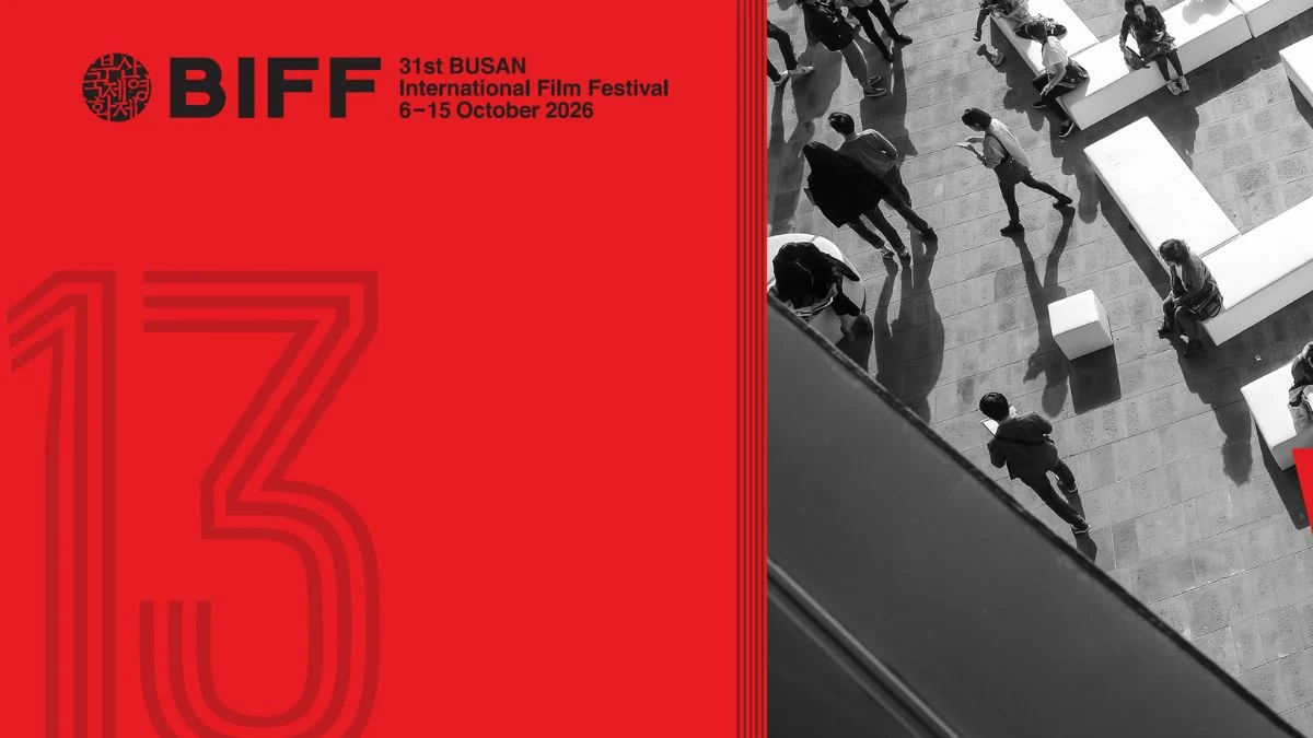 Official banner poster for the 31st Busan International Film Festival (BIFF 2026), taking place from October 6 to 15, 2026.