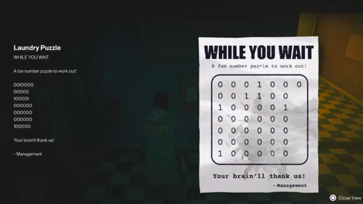 Control Resonant Central Laundromat Puzzle Solution: Washing Machine Code and Health Upgrade