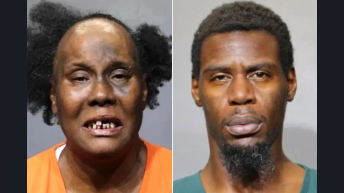 Side-by-side mugshots of Keisha Monique Epps and Tamra Marshon Stewart released by police