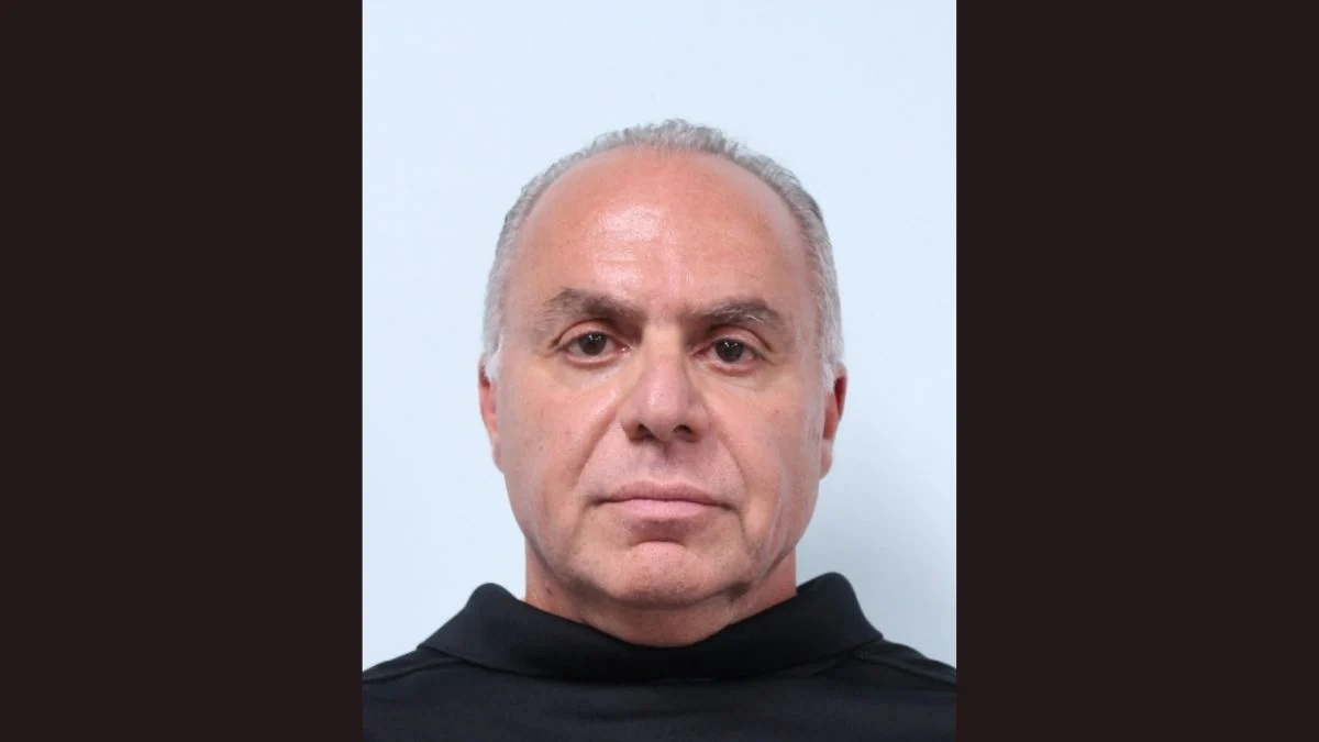 Mugshot of 61-year-old Nadim Kashouh, owner of Nadim's Downtown Mediterranean Grill, following his arrest by Springfield Police.
