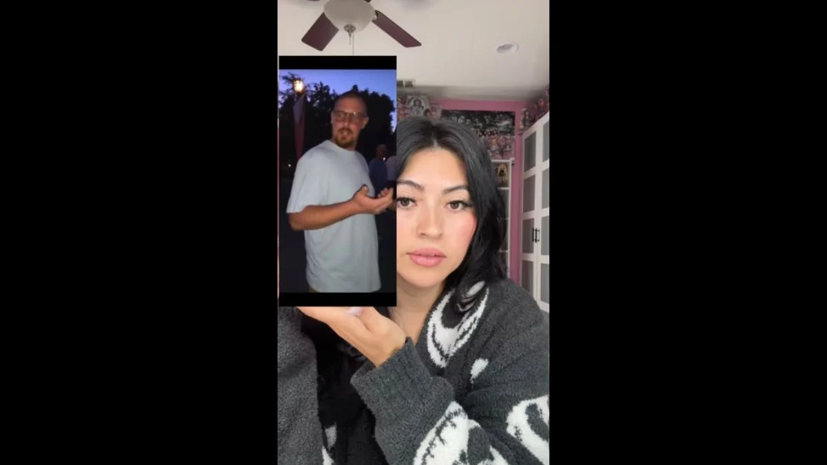 Influencer Yoatzi Castro discussing a Disneyland incident in an Instagram video with clip overlay.